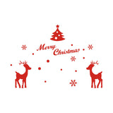christmas decorations for home Merry Christmas Tree Snowflake Decoration Window Stickers