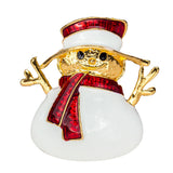 2017 new Christmas Snowman Brooch Fashion Chain Jewelry Christmas Bells Rhinestone Brooch Jewelry Wonderful gift #45
