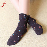 Feitong Free Size Socks Christmas Women Girl Casual Santa Claus Socks Cute Unisex Soft Cotton Breathable Warm Socks calcetines