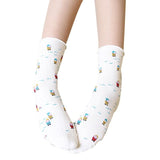 Feitong Free Size Socks Christmas Women Girl Casual Santa Claus Socks Cute Unisex Soft Cotton Breathable Warm Socks calcetines