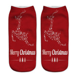 3D Printed Christmas Low Cut Ankle Sport Socks